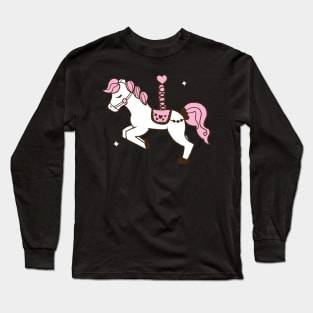 Carousel Merry Go Round Pony Horse Long Sleeve T-Shirt